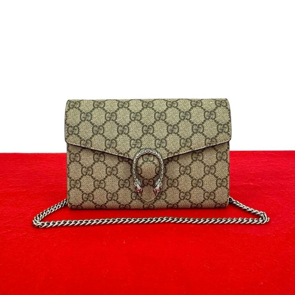 Gucci Dionysus GG Supreme Leather 2way Shoulder Bag